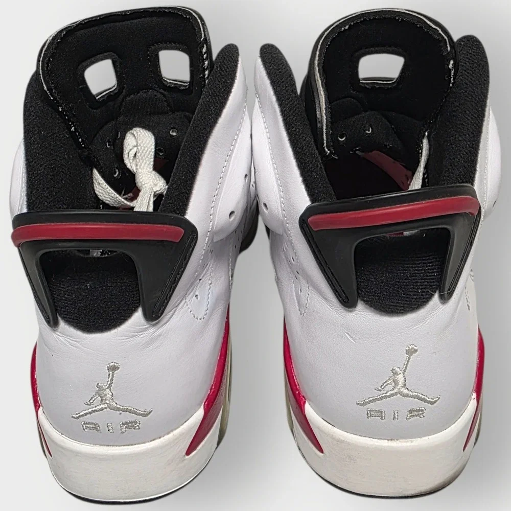 2010 NIKE AIR JORDAN VI 6 RETRO CHICAGO WHITE RED INFRARED BLACK 384664-102 10.5